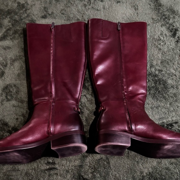 Sam Edelman 8.5 Mable Riding Boots Brown Leather - Picture 2 of 6